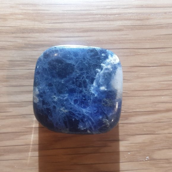 Lapis Pocket-Purse-Sized Polished "Worry-Free Stone" - Picture 1 of 1